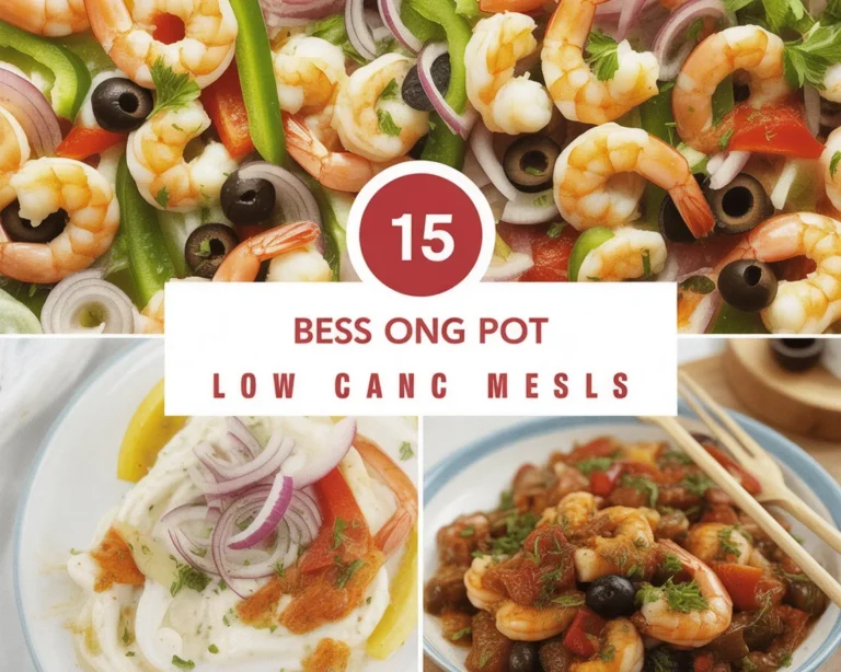 A colorful bowl of low carb one pot recipes featuring vegetables and chicken