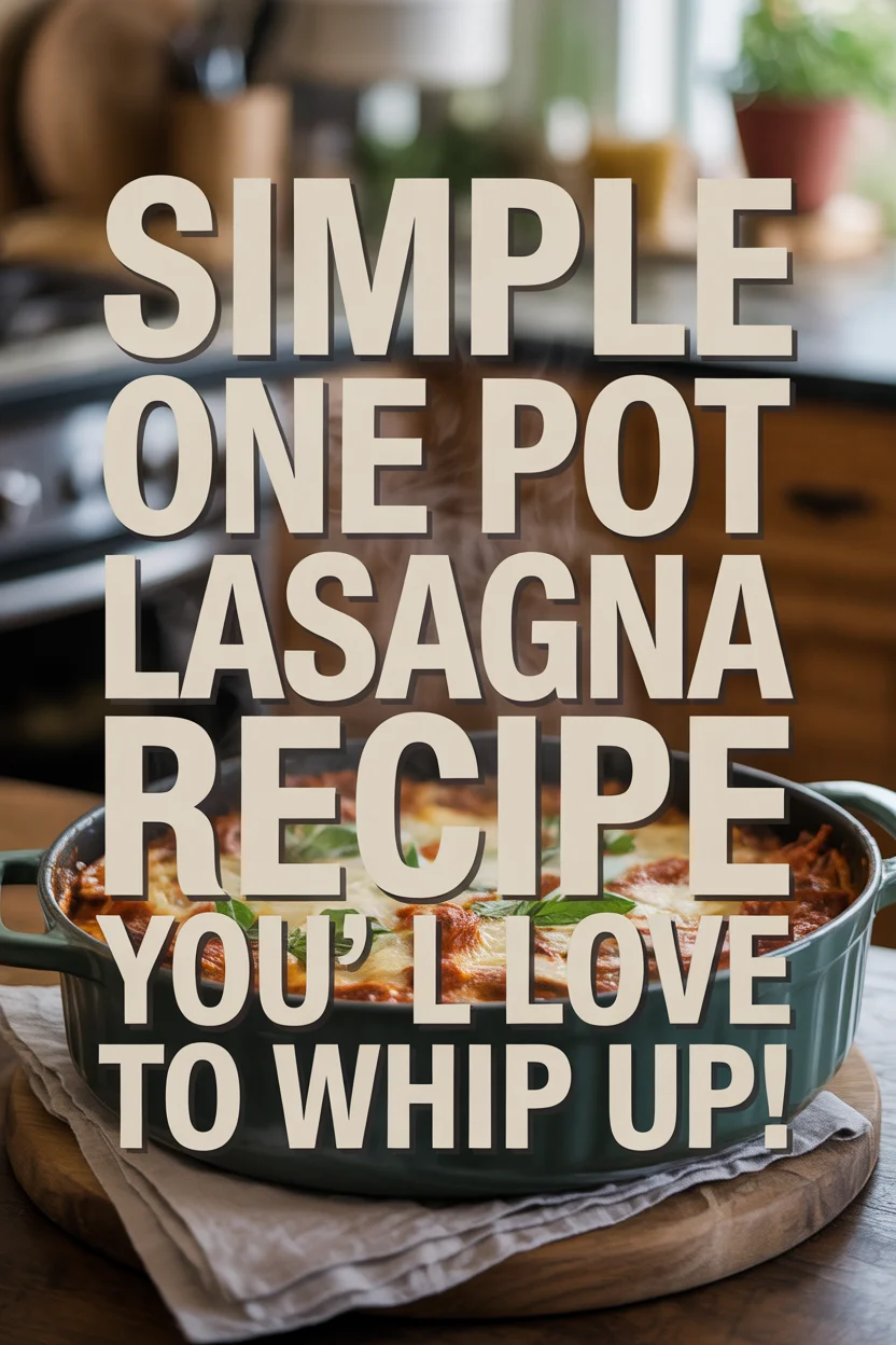 one pot lasagna recipe