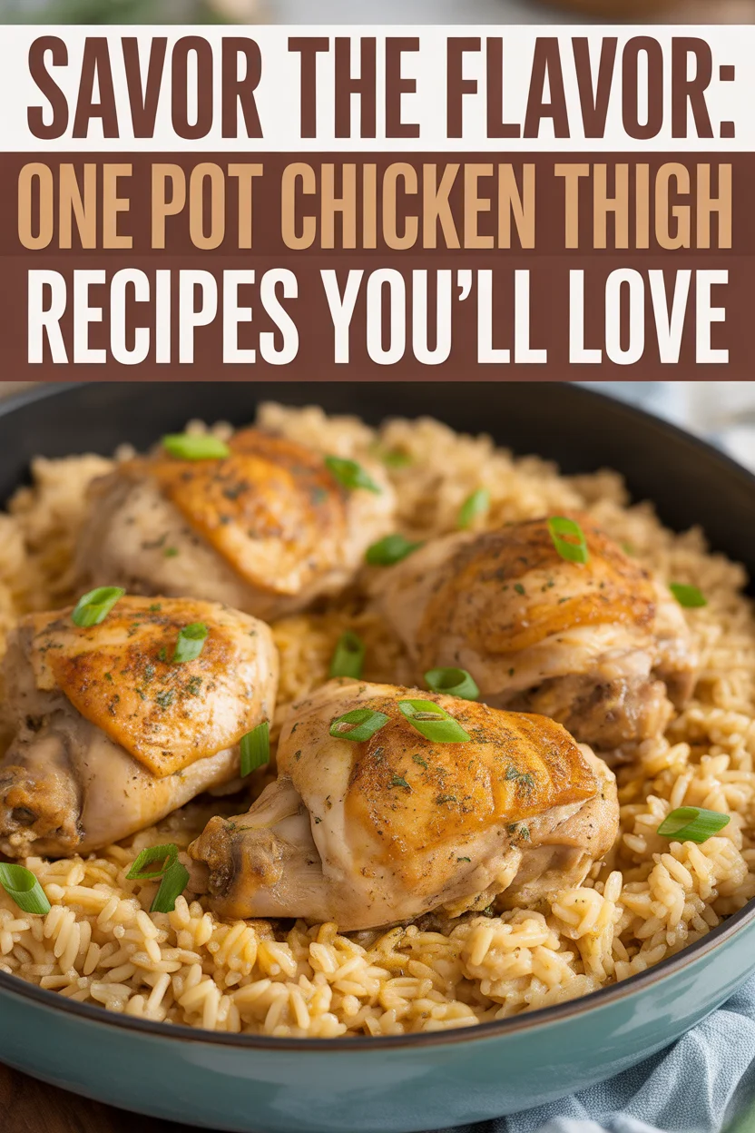 one pot chicken thigh recipes