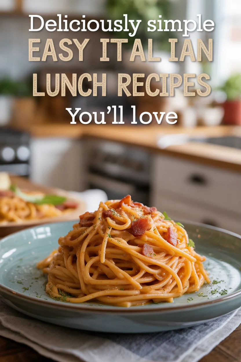 Deliciously Simple Easy Italian Lunch Recipes You’ll Love