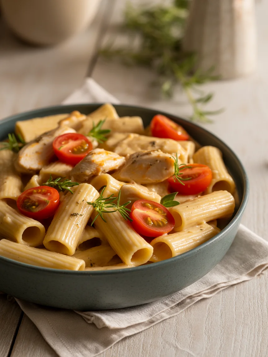 one pot tuscan chicken rigatoni recipe