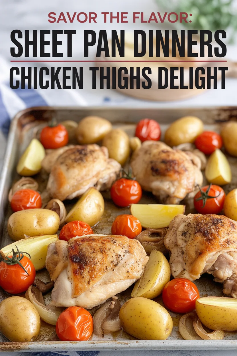 sheet pan dinners chicken thighs
