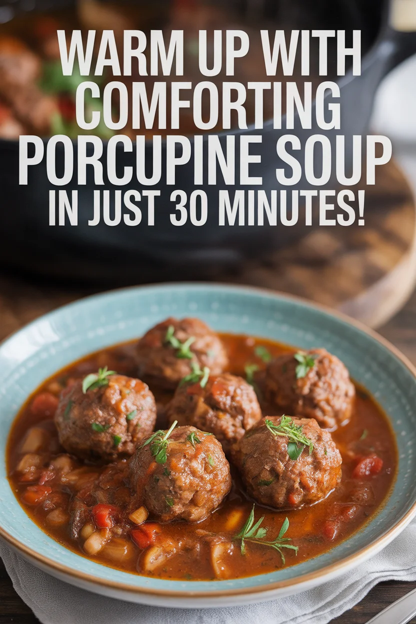 Warm Up with Comforting Porcupine Soup in Just 30 Minutes!
