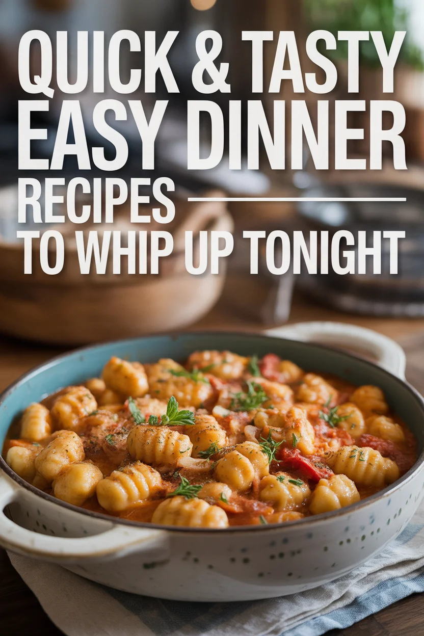 Quick & Tasty Easy Dinner Recipes to Whip Up Tonight