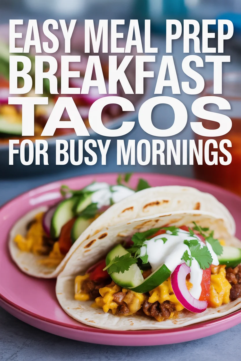 meal prep breakfast tacos