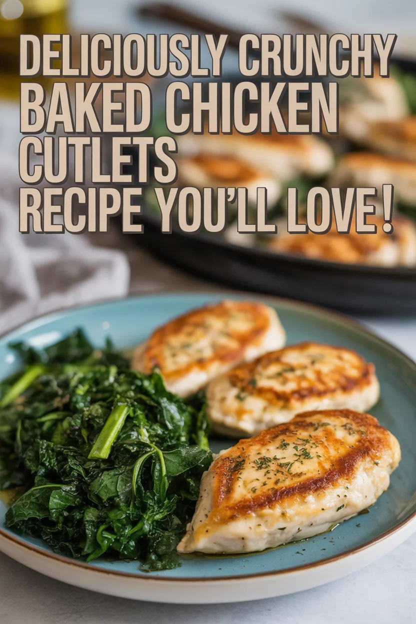 baked chicken cutlets recipe