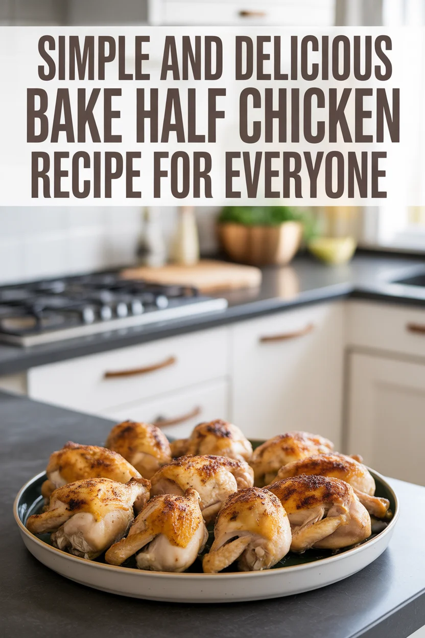 bake half chicken recipe