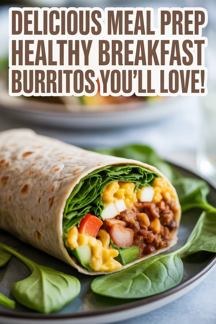 Delicious Meal Prep Healthy Breakfast Burritos You’ll Love!