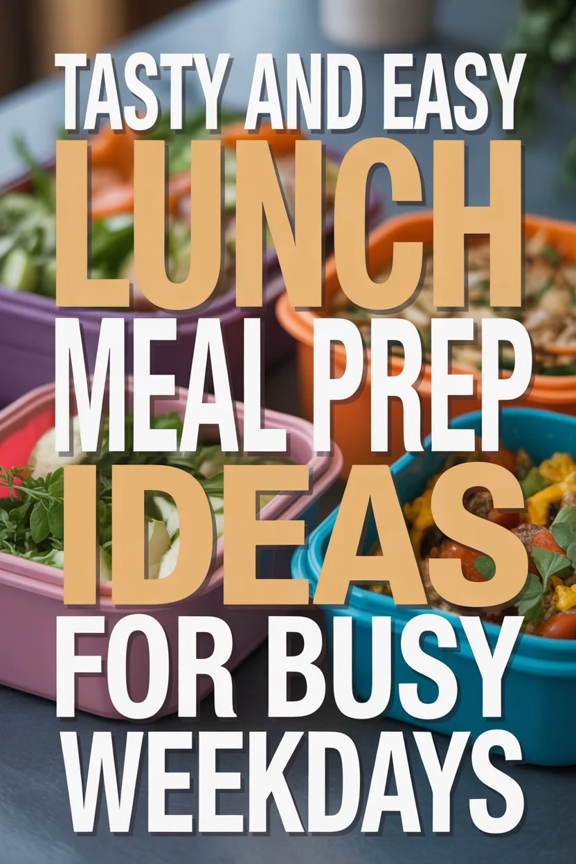 easy lunch meal prep ideas