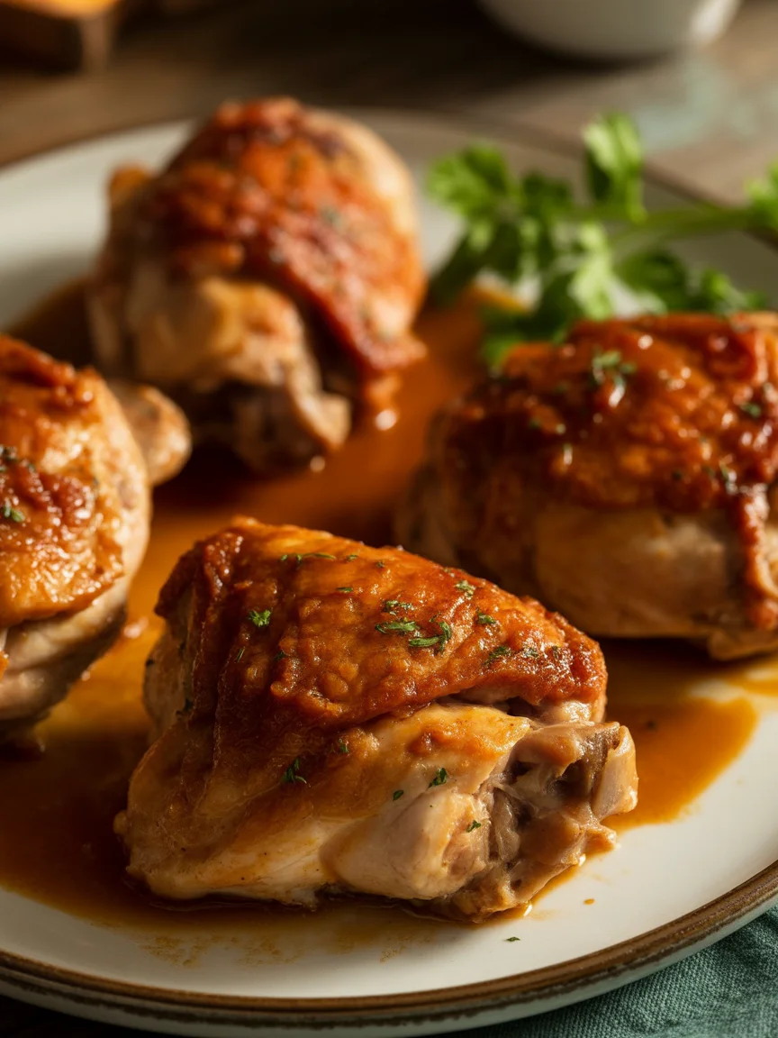 baked barbecue chicken thighs recipe