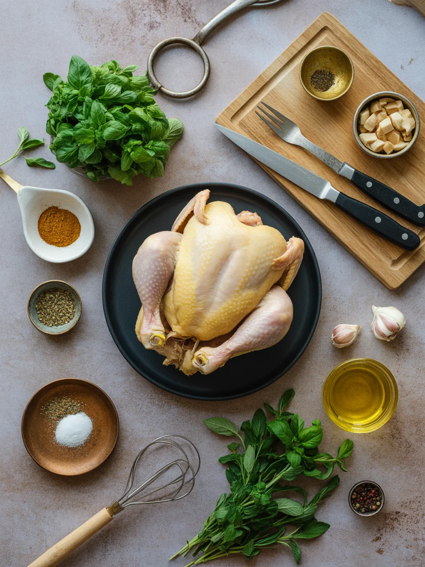 bake half chicken recipe