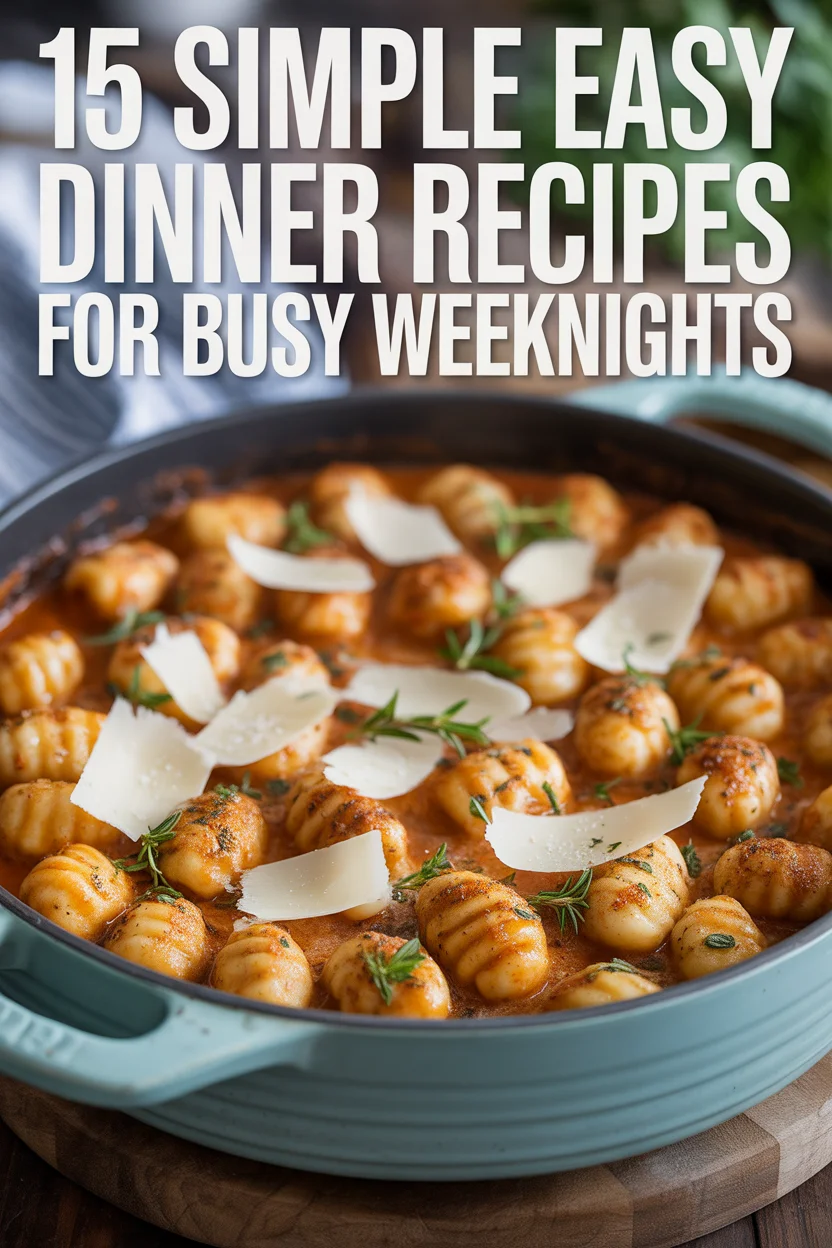 15 Simple Easy Dinner Recipes for Busy Weeknights