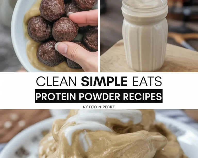 A variety of clean simple eats recipes including shakes, smoothies, and meal plans.