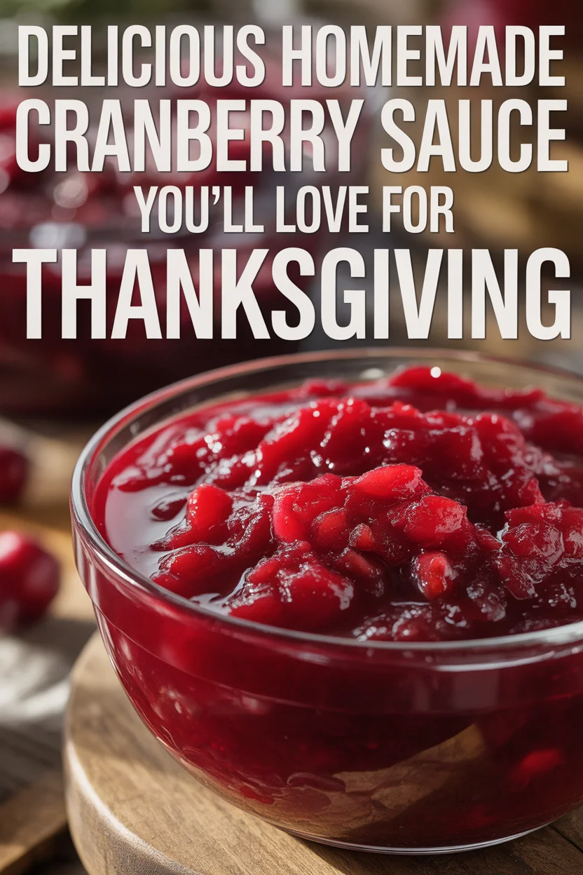 Delicious Homemade Cranberry Sauce You'll Love for Thanksgiving