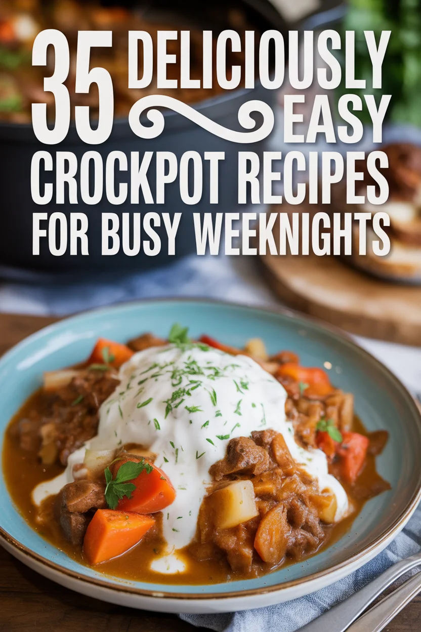 35 Deliciously Easy Crockpot Recipes for Busy Weeknights